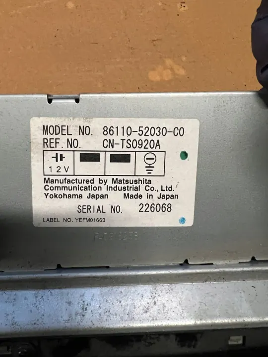 Radio cassette Toyota Yaris I OEM 86110-52030-c0 image 3