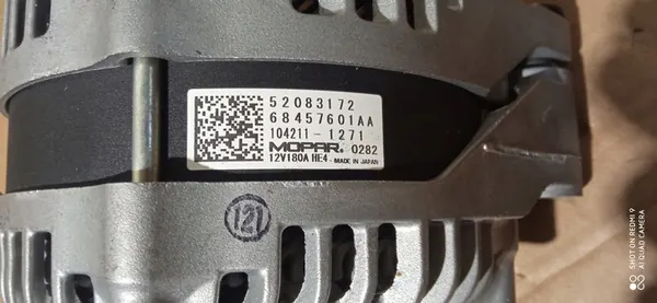 JEEP COMPASS FIAT 500L Vaihtovirtageneraattori 180A image 2