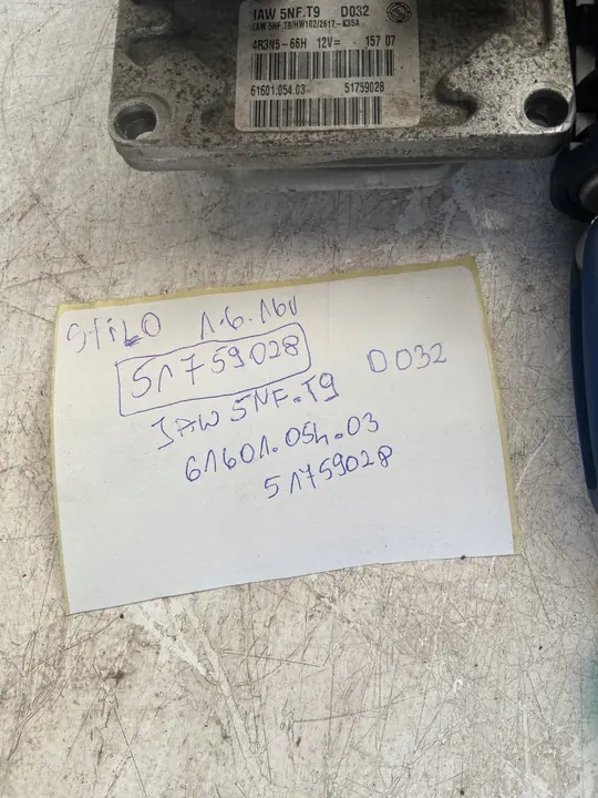 Unité de contrôle de démarrage Fiat Stilo 1.6 51759028 image 3