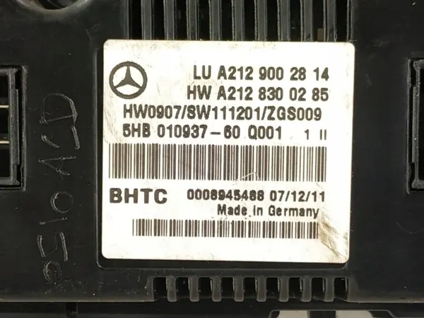 Panel clima Mercedes-Benz A2129002814 usado image 7