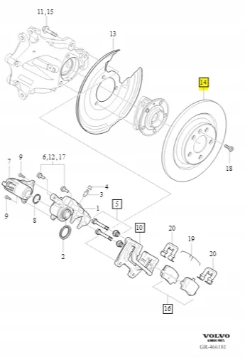 Disco de Freio Traseiro Volvo image 2