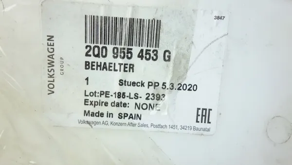 Réservoir de liquide lave-glace OEM 2Q0955453G VW image 6