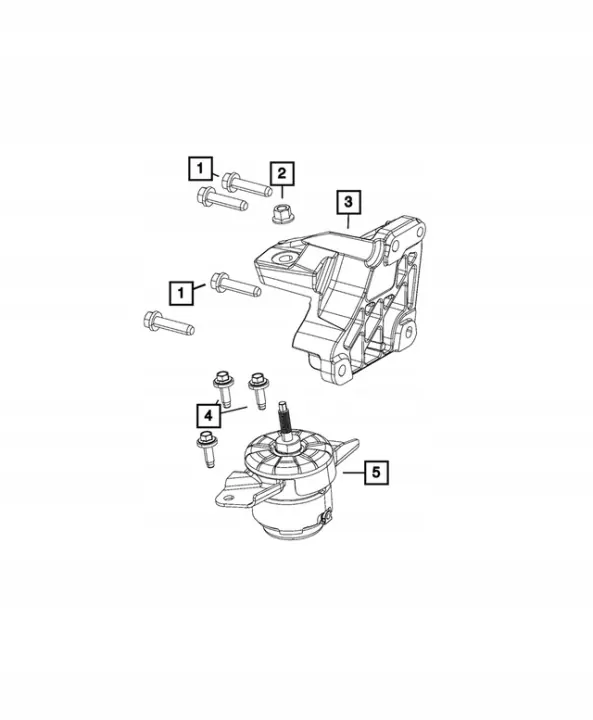 Suporte Motor OEM 68284620AE Lado Direito Gladiator image 3