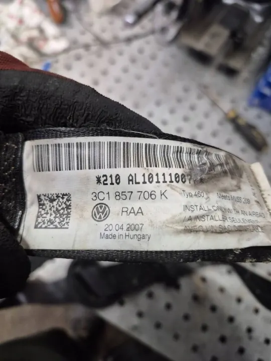 Framsätesbälte OEM AL10111007 för VW Golf Plus image 3
