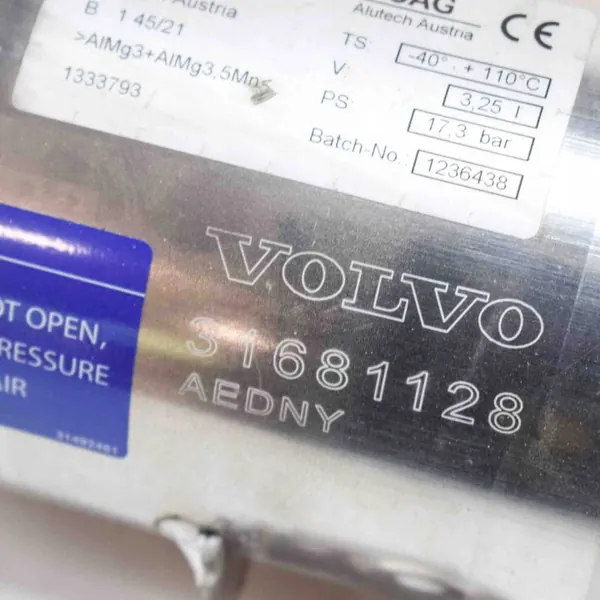 Ilmasäiliö OEM 31681128 Volvo XC60 II 2.0L Bensiini image 5