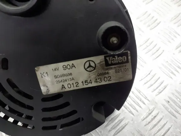 Vaihtovirtageneraattori Mercedes W168 1.9 8V A0121544302 image 3