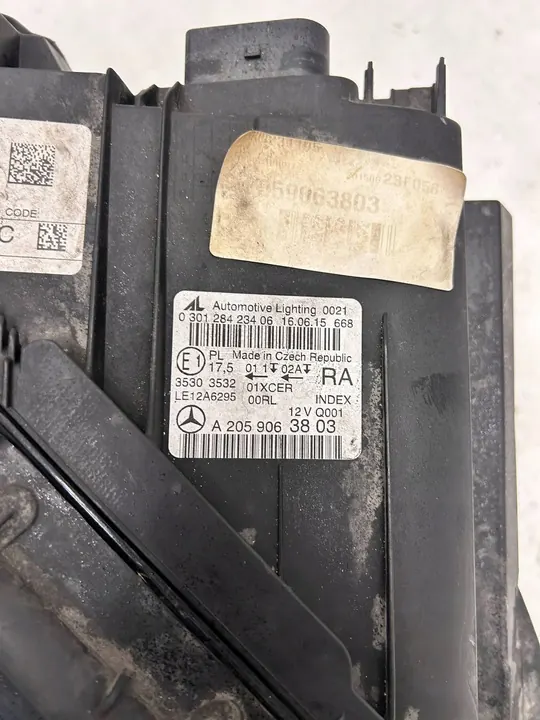 MERCEDES C KLASA W205 RECHTER LED KOPLAMP HIGH PER image 9