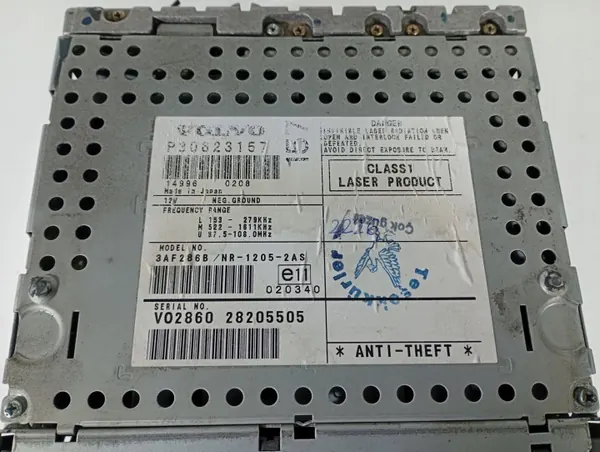 Radio Volvo V40 OEM M1S254 DOM 00020883 Usado image 5