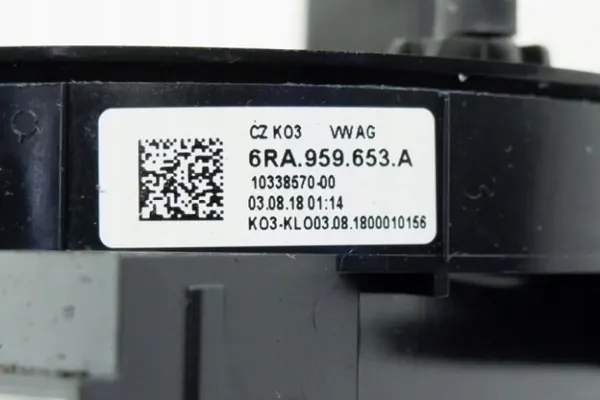 Skoda Rapid ohjauspyörän peite OEM 6RA959653A image 5
