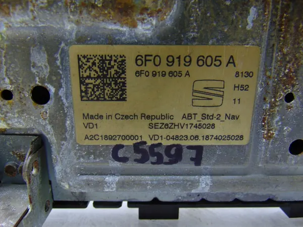 SEAT OEM 6F0919605A radio-navigationsdisplayenhet image 5