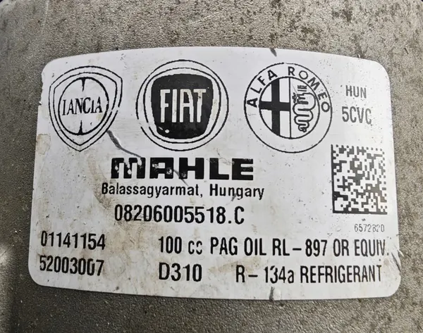 Compressore Aria Condizionata Fiat 500 L Tipo II 1.3 MJ M-JET image 5