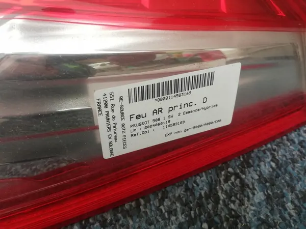 Luz Trasera Derecha Peugeot 508 I OE 6351LY image 2