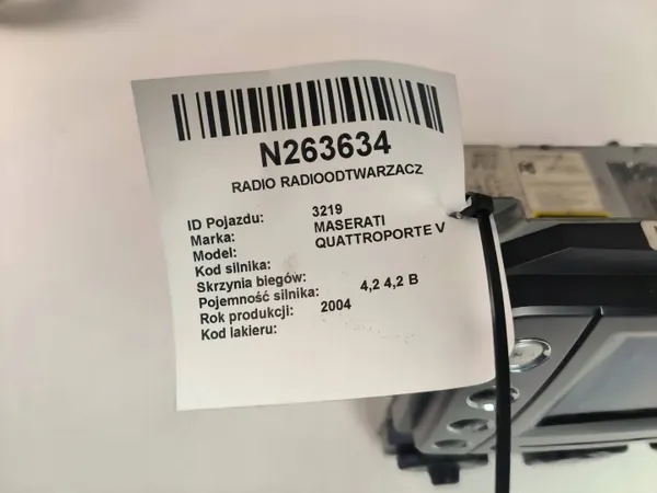 Multimediastation Maserati Quattroporte 2005 OEM 7612002385 image 6