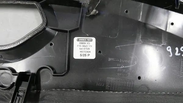 BMW X5 F15 upper dashboard cover right 9258258 image 6