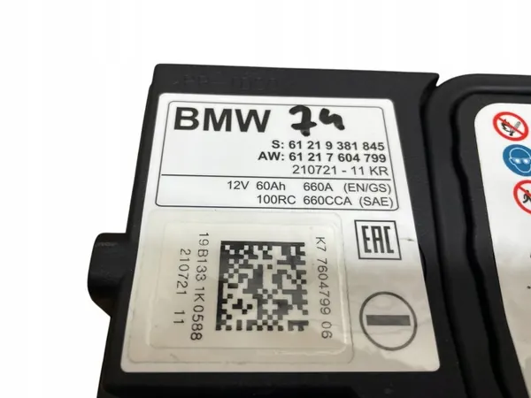 AGM-batteri OEM 9381845 12V 60Ah för BMW image 4
