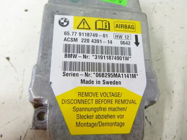 Module Airbag OEM 9118749 BMW E60/E61 - Utilisé image 4