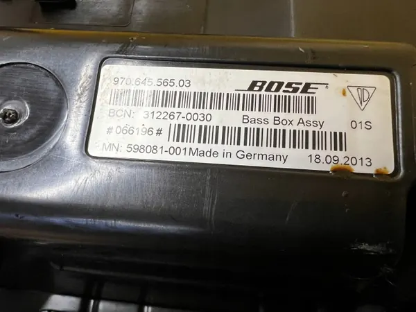 Bose Subwoofer OEM 97064556503 Porsche Panamera image 8