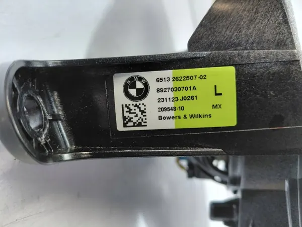 BMW OE 2622507 B&W linker pilaarluidspreker - Gebruikt image 4