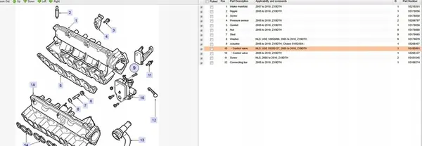 Coletor de admissão Saab 9-3 Estate 93185801 image 6