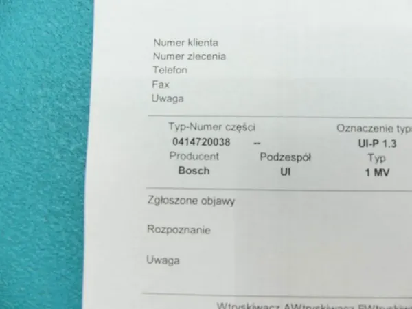 OEM 0414720038 polttoainepumppu 1.9 TDI käytetty image 3