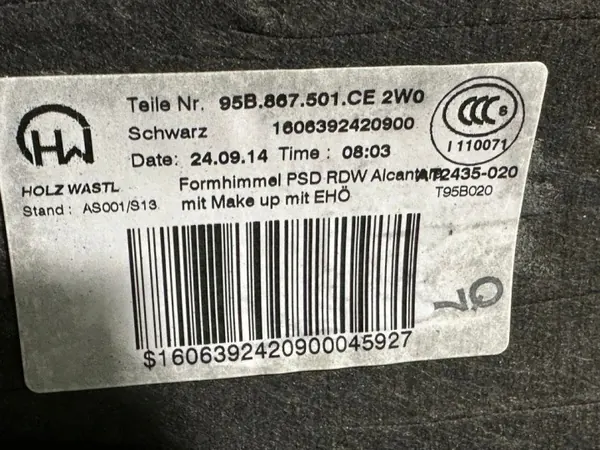 Techo Porsche OE 95B867501CJ para Macan image 10