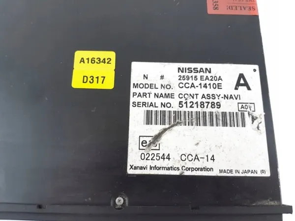 Nissan Pathfinder Navara DVD GPS-station OEM 25915EA20A image 3