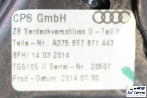 Audi A3 Cabrio dakslot OEM bt-cars-12637 Gebruikt image 4