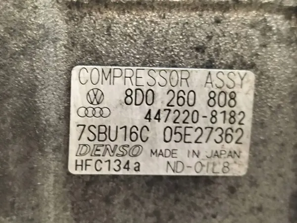 Compressor de AC Volkswagen Passat V 1.9 TDI OEM 8D0260808 image 2