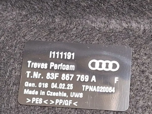 Kofferraumablage Audi Q3 83A OEM 83F867769A Sportback image 3