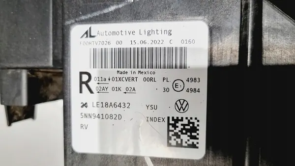Farol Direito Full LED VW Tiguan II Lift IQ OEM image 4