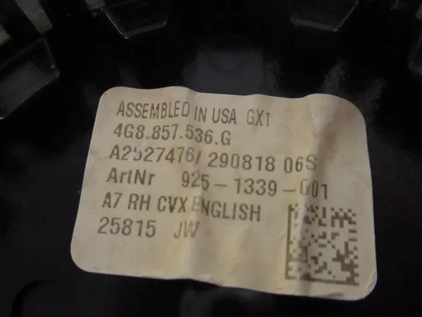 Audi A7 4G C7 Mirror Insert OEM 4G8857536G Right image 6