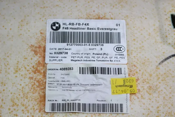 Techo BMW X1 F48 OEM 912770003 EVERESTRAU image 6