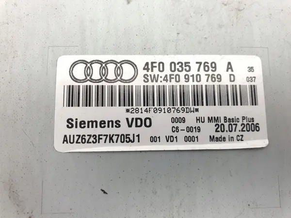 Käytetty CD-vaihtaja OEM 4F0035769A Audi A6 3.0L Diesel image 3