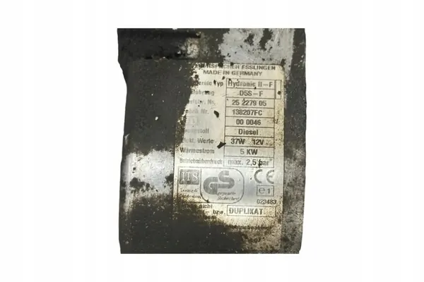 Chauffage Webasto OEM 7M3819008G pour VW Sharan 1.9L image 6