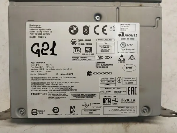 BMW 5A5E654-JLK01 Radio Navi MGU für G21 G20 330e image 4