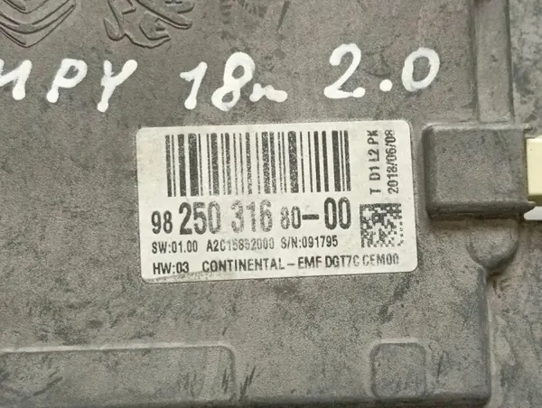 Pantalla de navegación OEM 9825031680 para Citroën Jumpy image 2