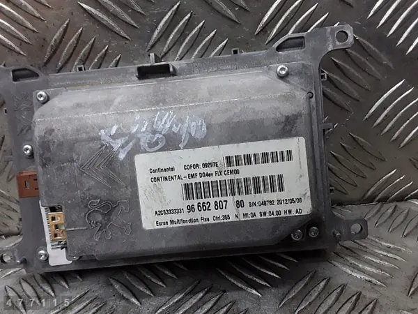 Pantalla de visualización Citroen DS5 OEM 9666280780 image 5
