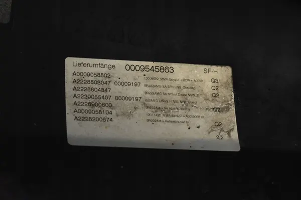 Achterbumper 6xPDC Mercedes Benz S W222 V222 OEM A2228851725 image 2