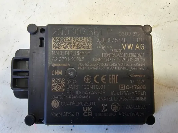 OEM 2Q0907561P Radarmodul för Audi VW Grupp image 5