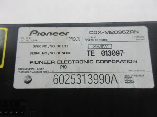 Changer CD Pioneer OEM 6025313990A pour Renault Espace image 8