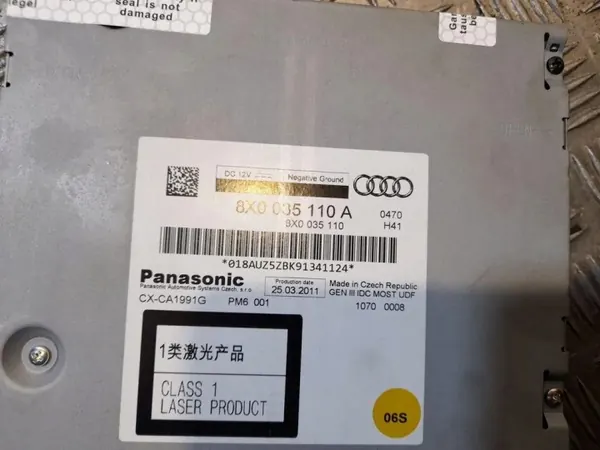 Audi CD/DVD-vaihtaja OEM 8X0035110A A6 S6 C7:lle image 4