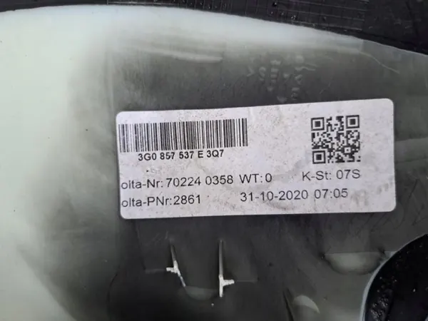OEM 3G0857537E Couvre-rétroviseur gauche VW Passat B8 image 4