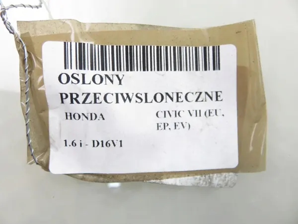 Zonnekleppen OEM HONDA CIVIC VII - OSŁONY PRZECIWSŁONECZNE image 3
