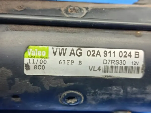 Startmotor OEM 02A911024B för Audi A3 8L 1.9TDI 90hk image 6