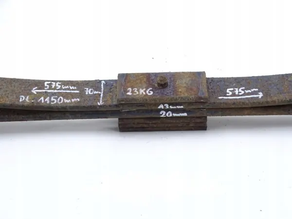 Mola de lâmina traseira ISUZU NKR NPR NQR 93-03 2 folhas 7cm image 4