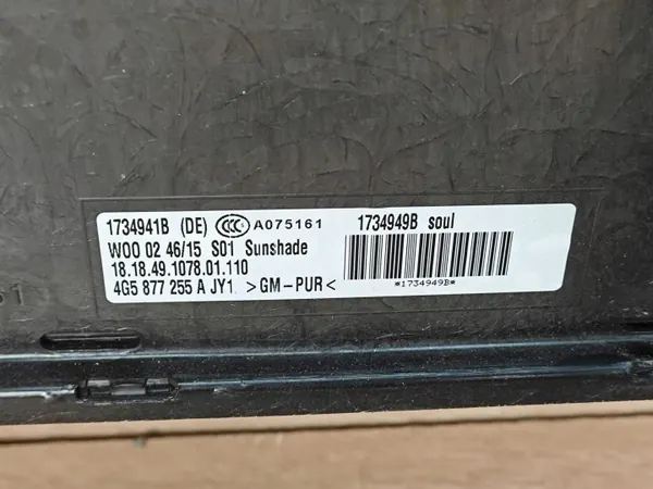 OEM 4G5877255A Estore Teto Preto Audi A6 C7 image 4