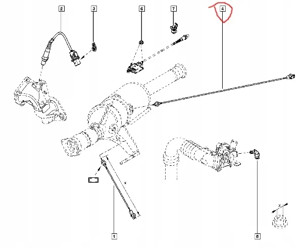 Renault OE 8200916748 Sensor de Temperatura de Escape image 2