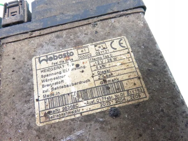 Webasto OEM 98368C Verwarming voor Chrysler Voyager IV image 7