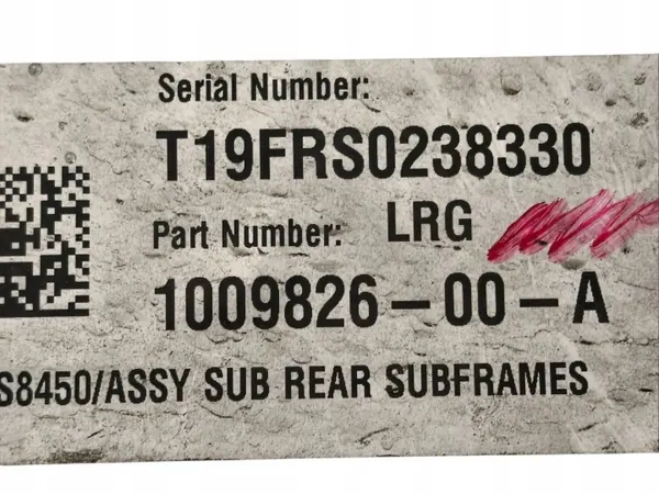 Tesla Model S Aufhängungsschlitten OEM 1009826-00-A image 6