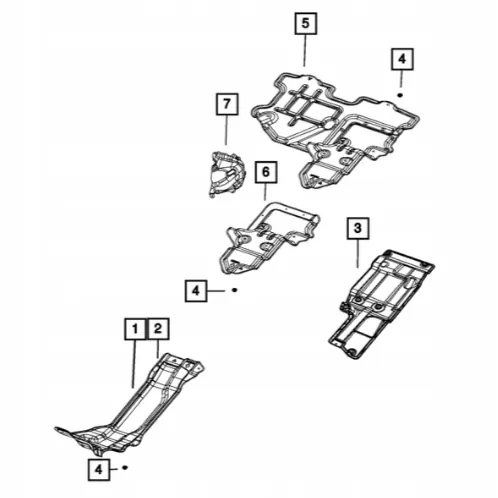 Protection d'échappement OEM 68299654AC pour Jeep Wrangler JL image 4